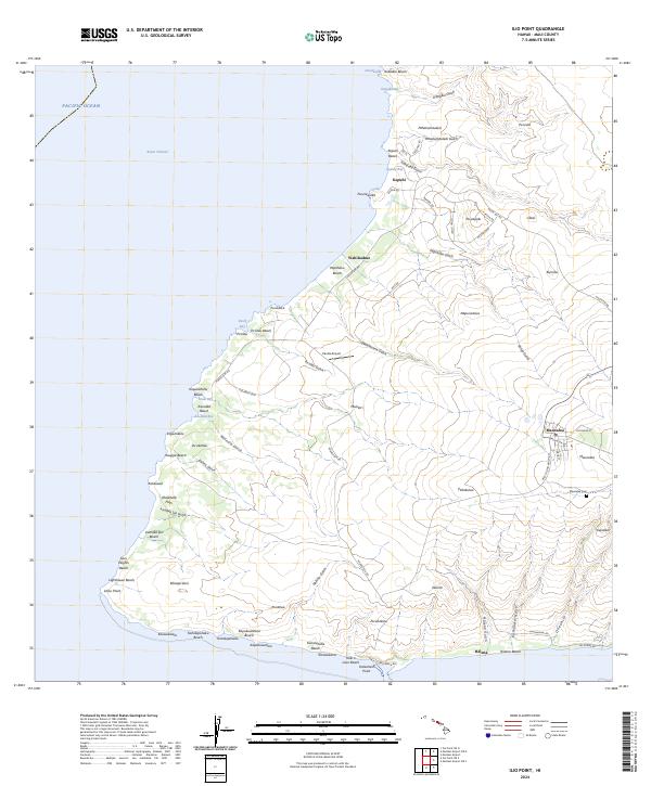 US Topo 7.5-minute map for Ilio Point HI