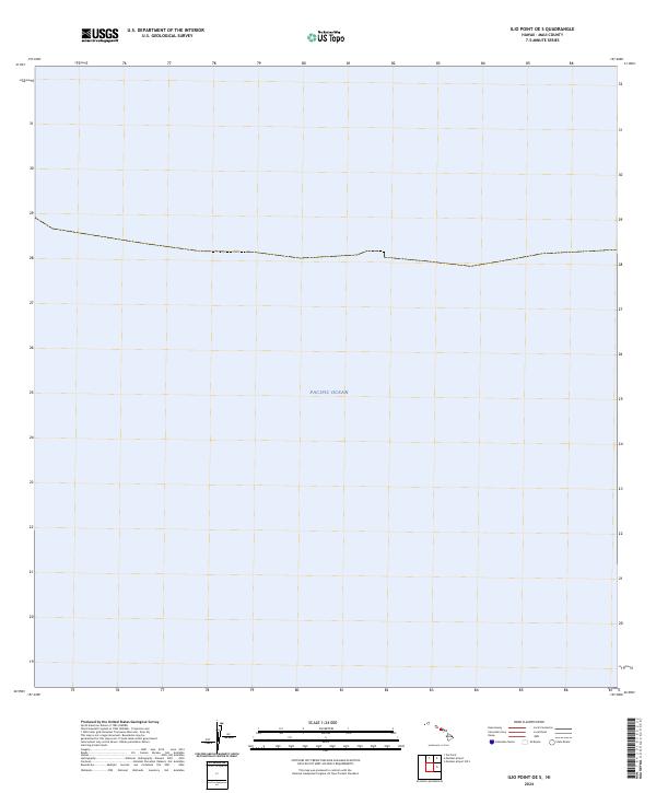 US Topo 7.5-minute map for Ilio Point OE S HI