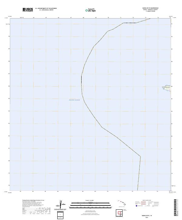 US Topo 7.5-minute map for Kaena OE W HI