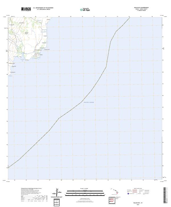 US Topo 7.5-minute map for Kalae OE E HI