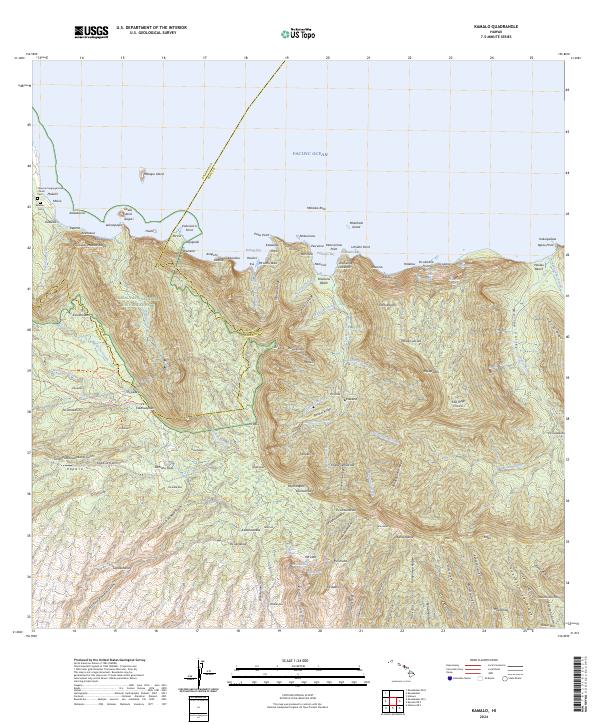 US Topo 7.5-minute map for Kamalo HI