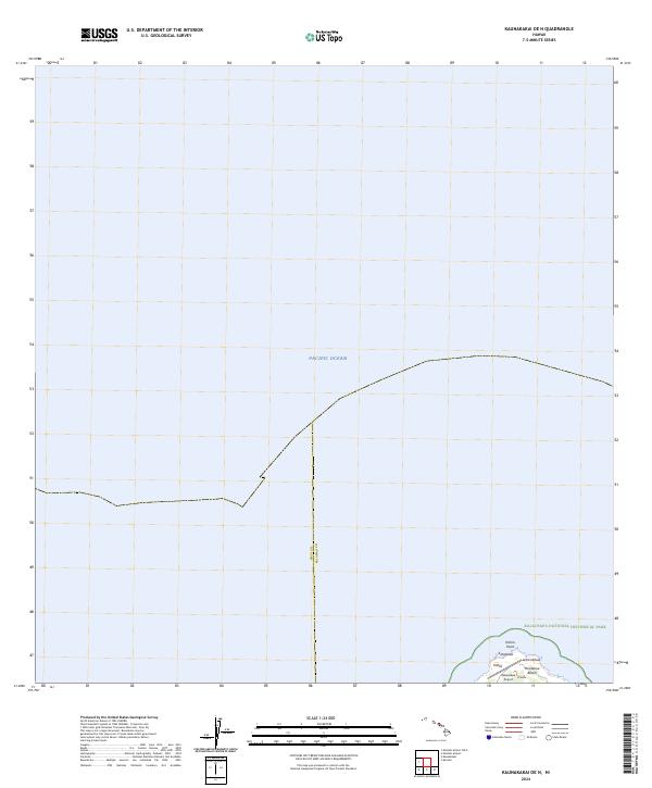 US Topo 7.5-minute map for Kaunakakai OE N HI