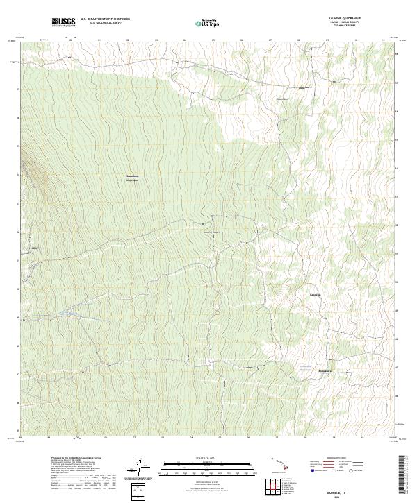 US Topo 7.5-minute map for Kaunene HI