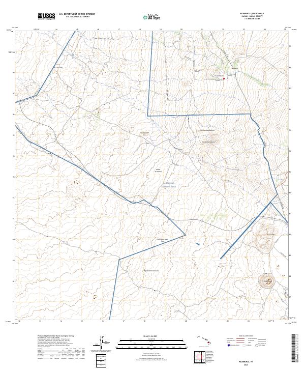 US Topo 7.5-minute map for Keamuku HI