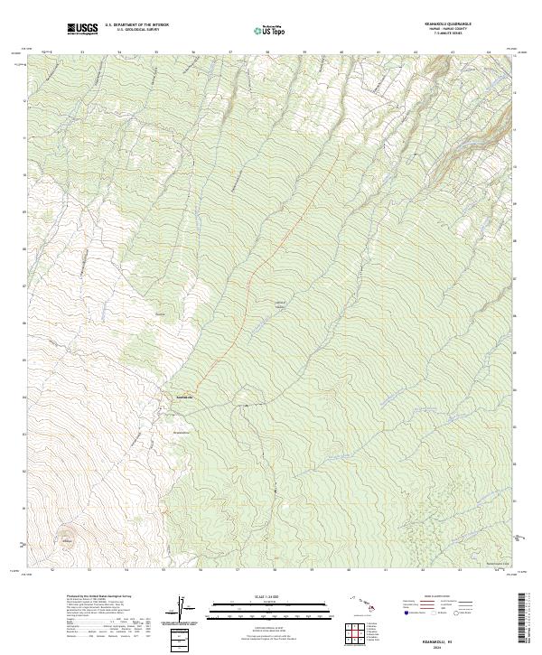 US Topo 7.5-minute map for Keanakolu HI