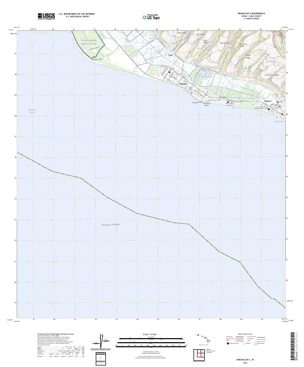 US Topo 7.5-minute map for Kekaha OE S HI