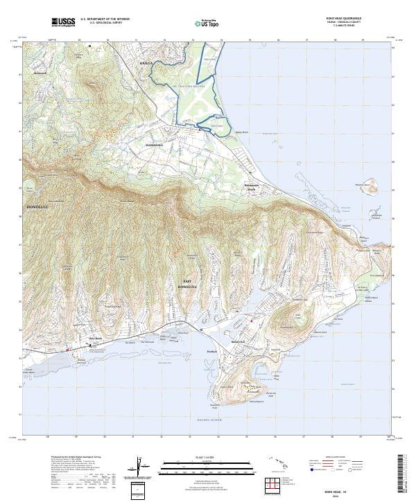 US Topo 7.5-minute map for Koko Head HI