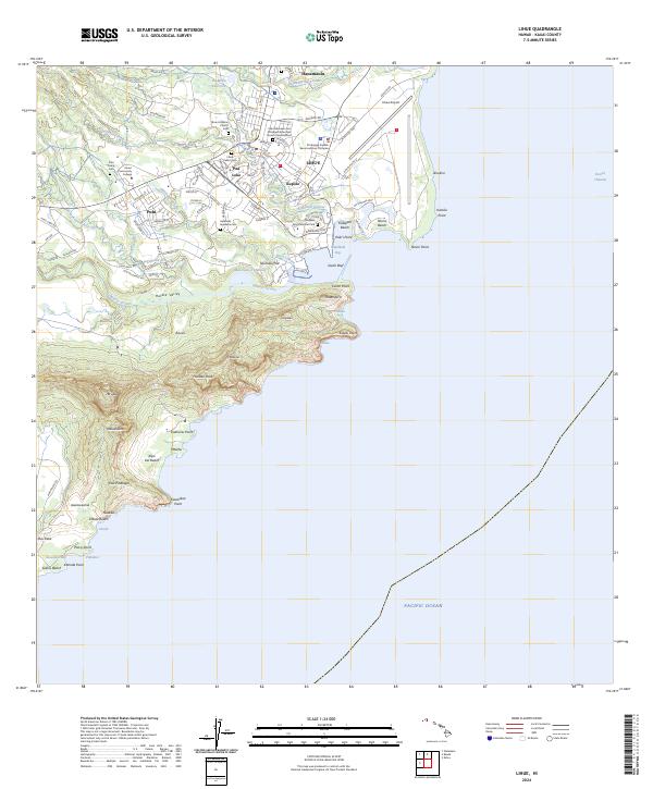 US Topo 7.5-minute map for Lihue HI