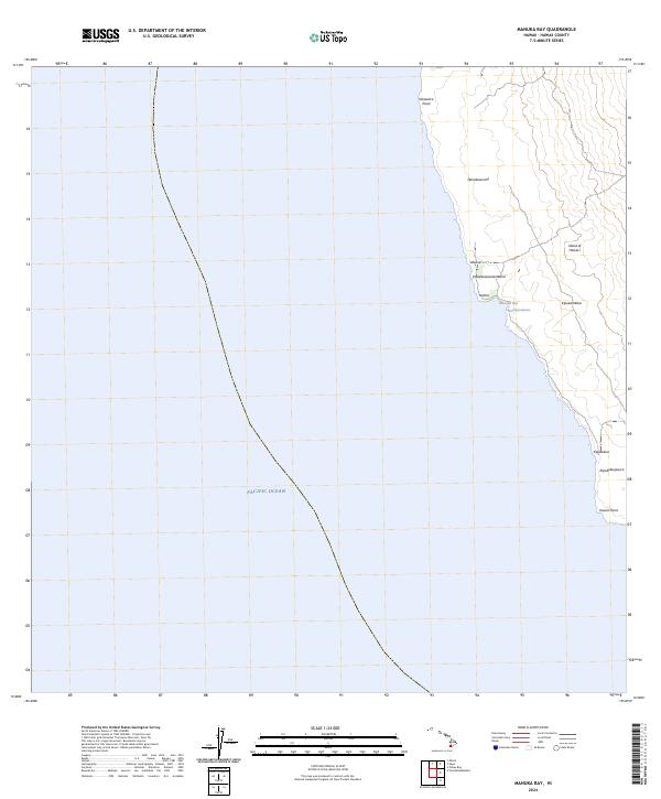 US Topo 7.5-minute map for Manuka Bay HI