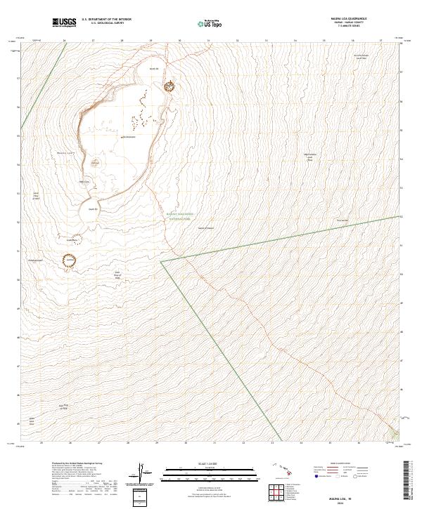 US Topo 7.5-minute map for Mauna Loa HI