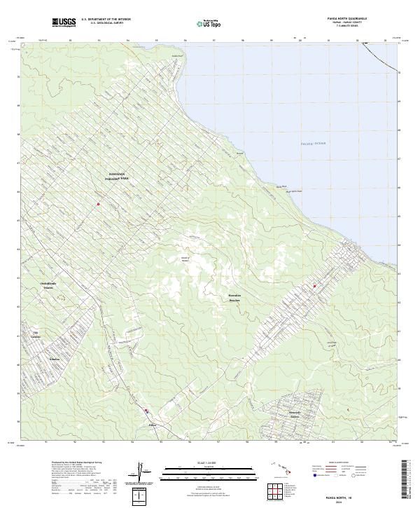 US Topo 7.5-minute map for Pahoa North HI