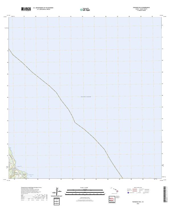 US Topo 7.5-minute map for Papaikou OE N HI