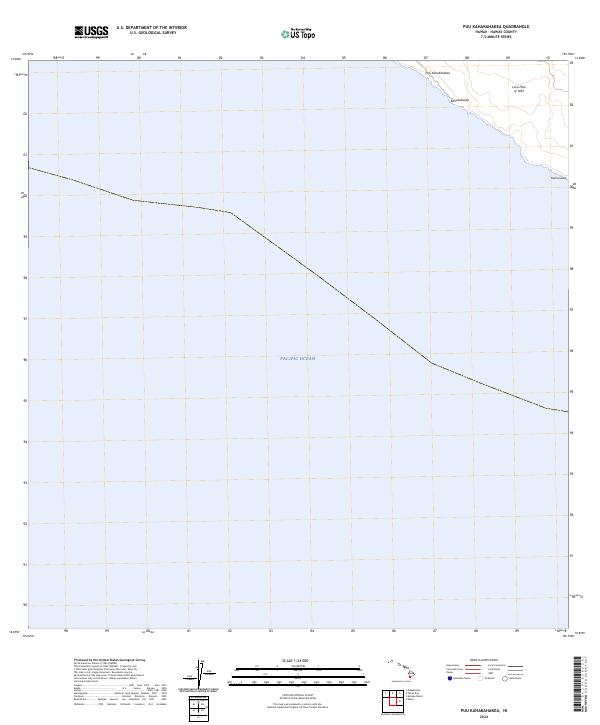 US Topo 7.5-minute map for Puu Kahakahakea HI