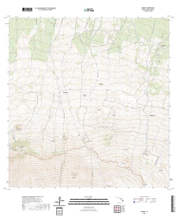 US Topo 7.5-minute map for Umikoa HI