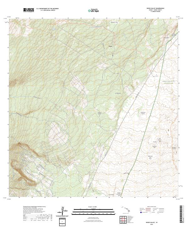 US Topo 7.5-minute map for Wood Valley HI