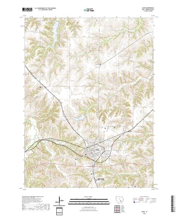 US Topo 7.5-minute map for Albia IA