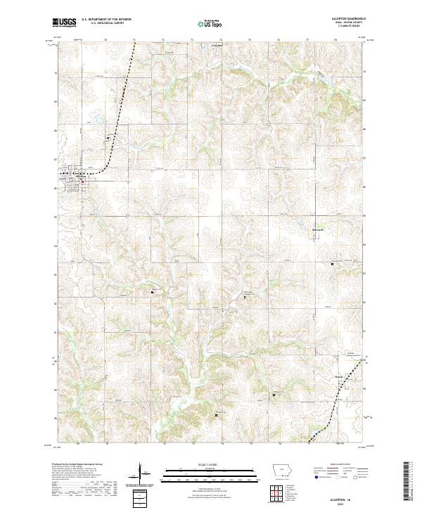 US Topo 7.5-minute map for Allerton IA