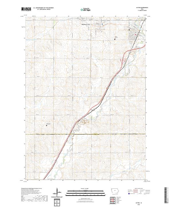 US Topo 7.5-minute map for Alton IA