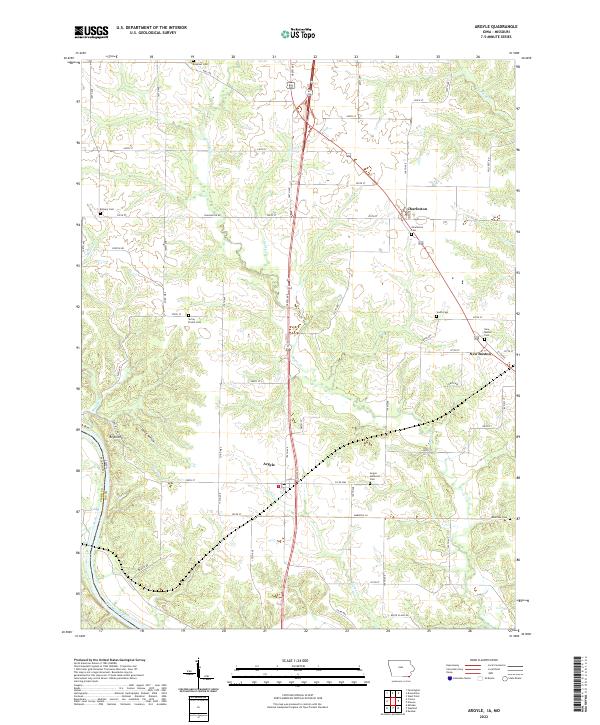 US Topo 7.5-minute map for Argyle IAMO