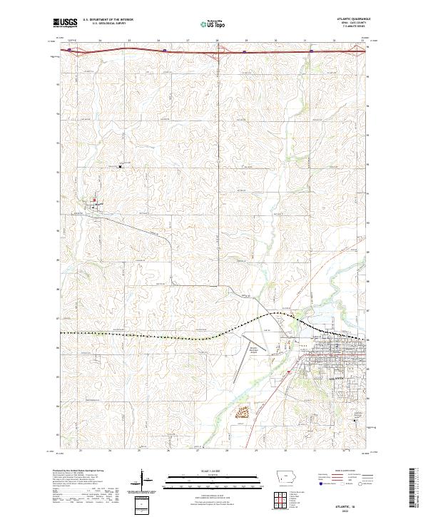 US Topo 7.5-minute map for Atlantic IA