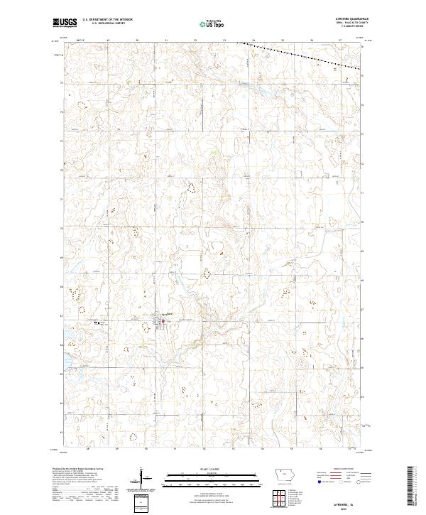 US Topo 7.5-minute map for Ayrshire IA