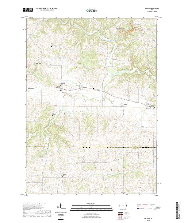 US Topo 7.5-minute map for Baldwin IA