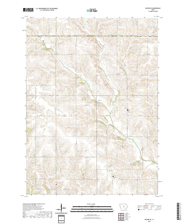 US Topo 7.5-minute map for Baxter SE IA