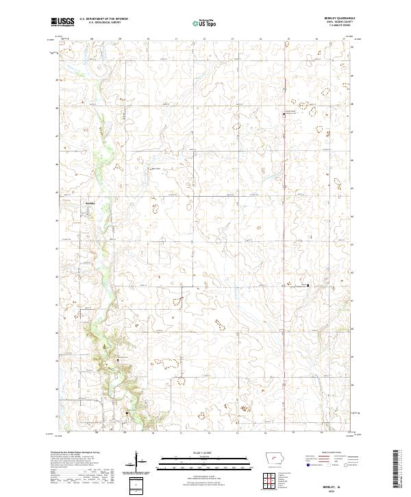 US Topo 7.5-minute map for Berkley IA