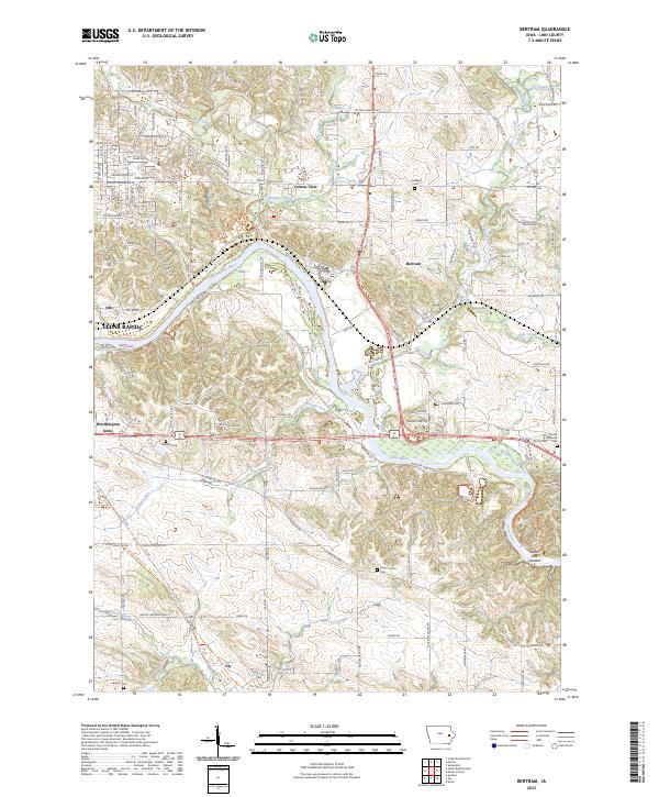 US Topo 7.5-minute map for Bertram IA