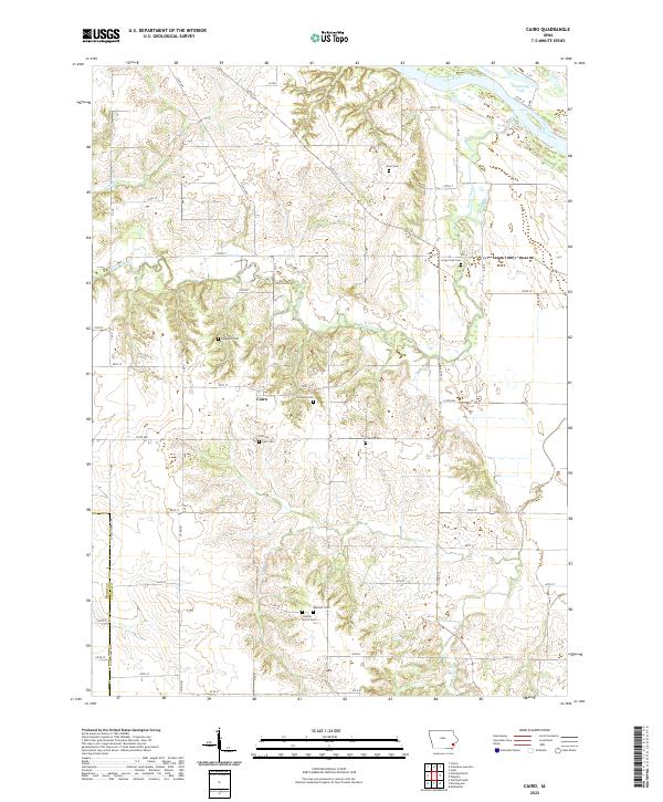 US Topo 7.5-minute map for Cairo IA