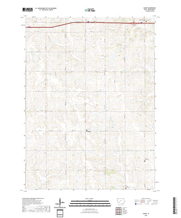 US Topo 7.5-minute map for Canby IA