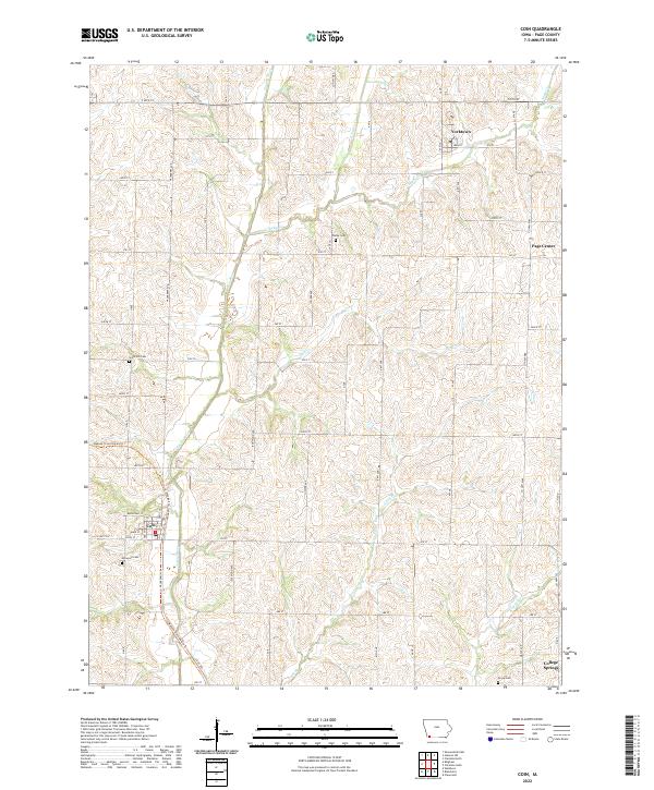 US Topo 7.5-minute map for Coin IA