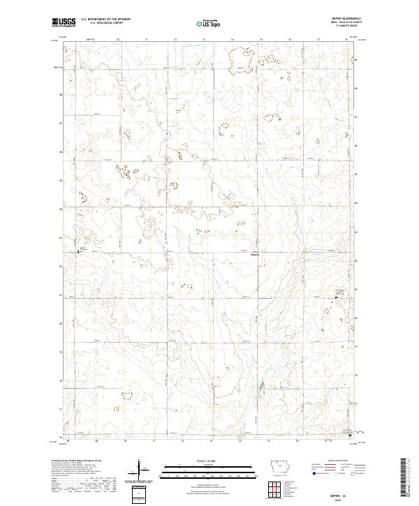 US Topo 7.5-minute map for Depew IA