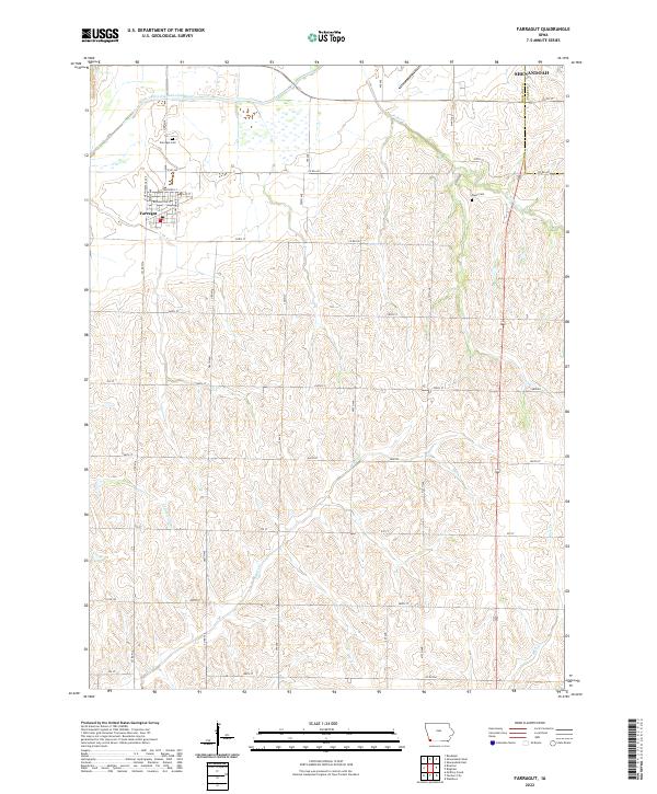 US Topo 7.5-minute map for Farragut IA