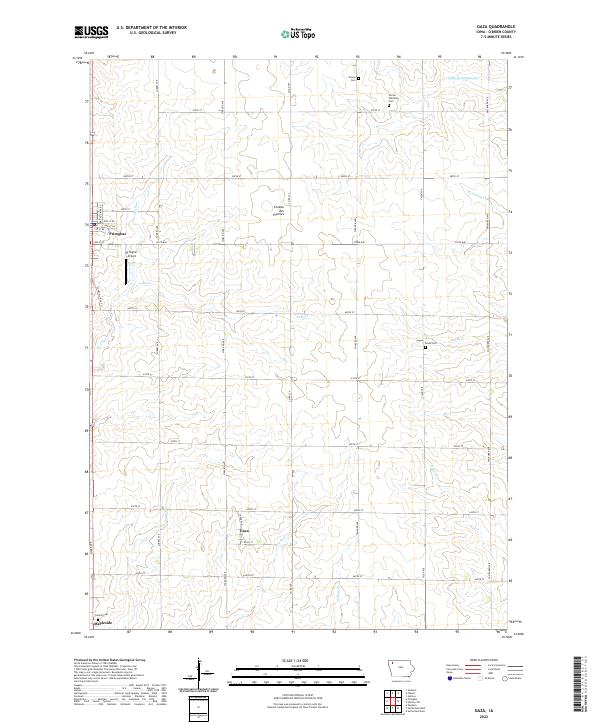 US Topo 7.5-minute map for Gaza IA