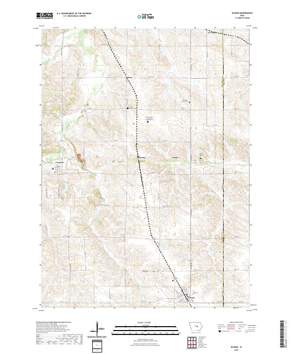 US Topo 7.5-minute map for Gilman IA