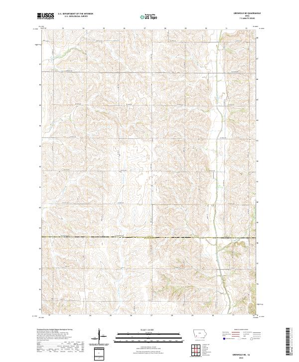 US Topo 7.5-minute map for Griswold NE IA