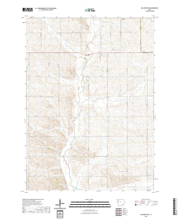 US Topo 7.5-minute map for Ida Grove NW IA