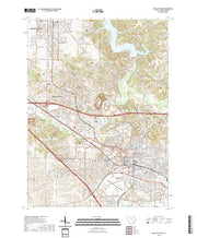 US Topo 7.5-minute map for Iowa City West IA