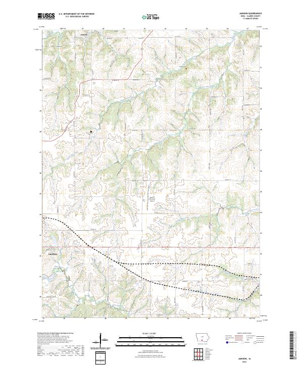 US Topo 7.5-minute map for Jamison IA