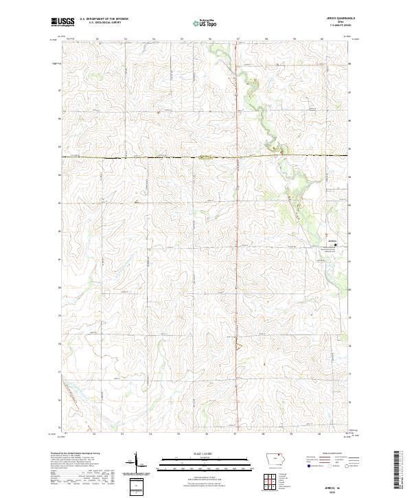 US Topo 7.5-minute map for Jerico IA