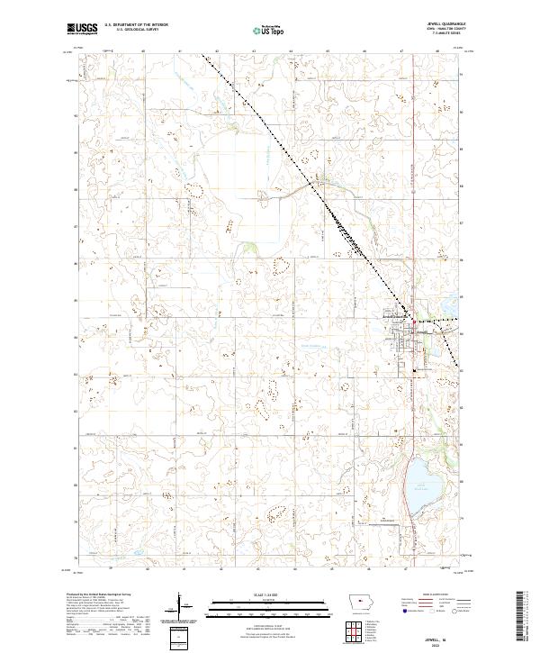 US Topo 7.5-minute map for Jewell IA