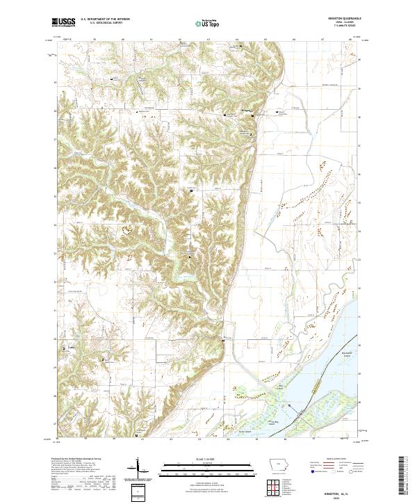 US Topo 7.5-minute map for Kingston IAIL