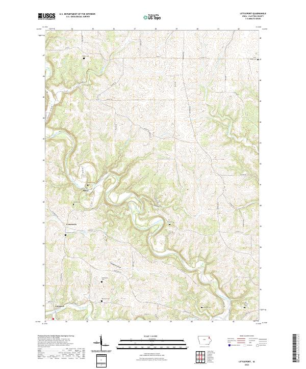 US Topo 7.5-minute map for Littleport IA