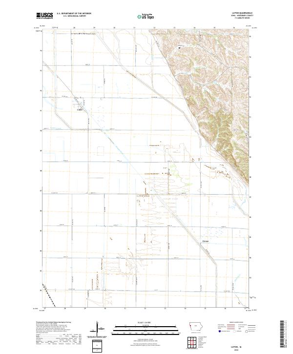 US Topo 7.5-minute map for Luton IA