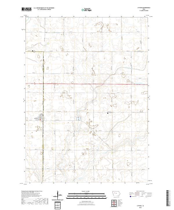 US Topo 7.5-minute map for Lytton IA