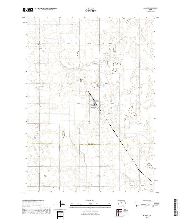 US Topo 7.5-minute map for Mallard IA