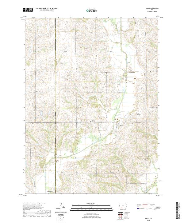 US Topo 7.5-minute map for Maloy IA