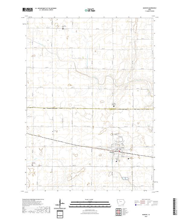 US Topo 7.5-minute map for Manson IA