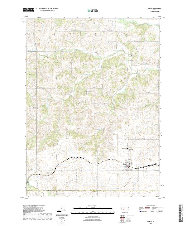 US Topo 7.5-minute map for Menlo IA